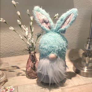 Gnome Easter farmhouse bunny plush